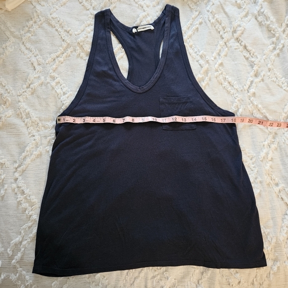 T BY ALEXANDER WANG Indigo Blue Tank Top Large - Picture 3 of 7